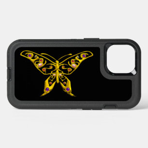 GOLD HYPER BUTTERFLY JEWEL WITH GEMSTONES Black  