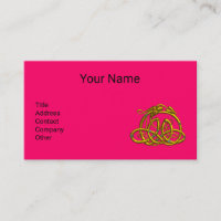 GOLD HYPER DRAGON,CELTIC KNOTS Hot Pink Fuchsia