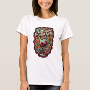 Gold I CAN'T MAKE EVERYONE HAPPY BUT WINE CAN T-Shirt