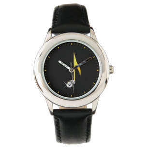 Gold Icon of a Musical Note 1/8 Watch