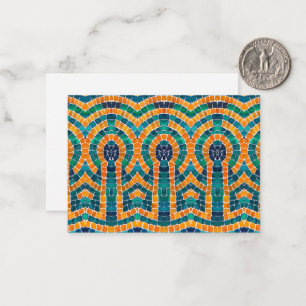 GOLD ICONS MOSAIC 3.5x2.5 Flat Card