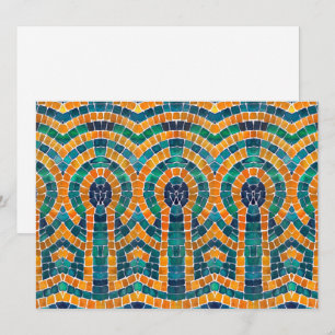 GOLD ICONS MOSAIC 5.5x7.5 Flat Card