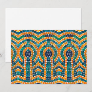 GOLD ICONS MOSAIC 5x7 Flat Card