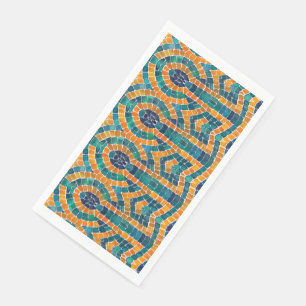 GOLD ICONS MOSAIC Goes Towel Paper Napkins