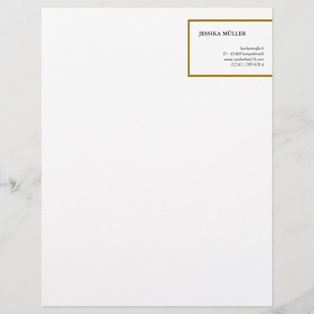 Gold ID Letterhead (Front)