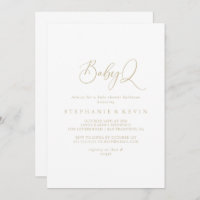 Gold Idyllic BabyQ Baby Shower Barbecue