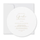 Gold Idyllic Calligraphy Gender Reveal Party 