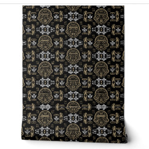 Gold inca Aztec Home Decor Wallpaper