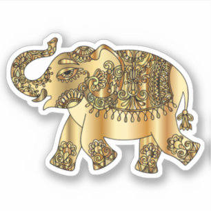 Gold indian elephant