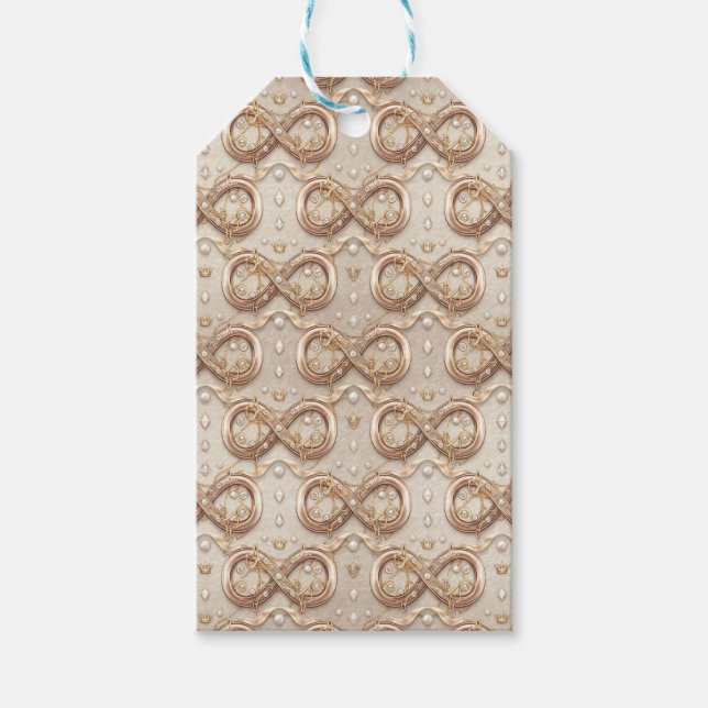 Gold Infinity Wedding Gift Tags (Front)