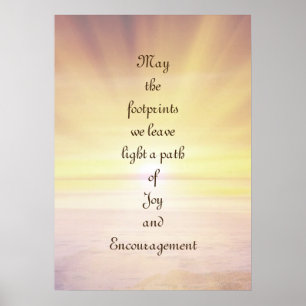 Gold inspirational and encouragement poster