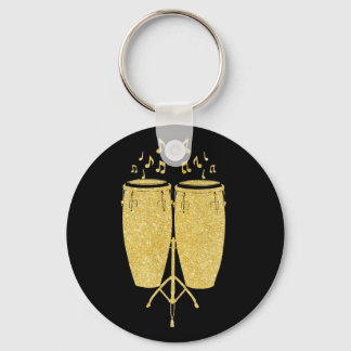 Gold Instruments - Conga Drum Beat Drummer Key Ring