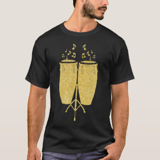Gold Instruments - Conga Drum Beat Drummer T-Shirt