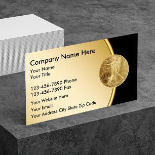 Gold Investment Business Cards