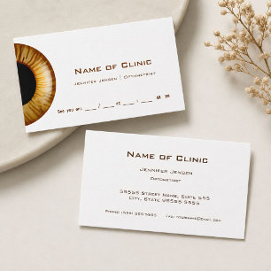 Gold Iris Appointment Reminder Card