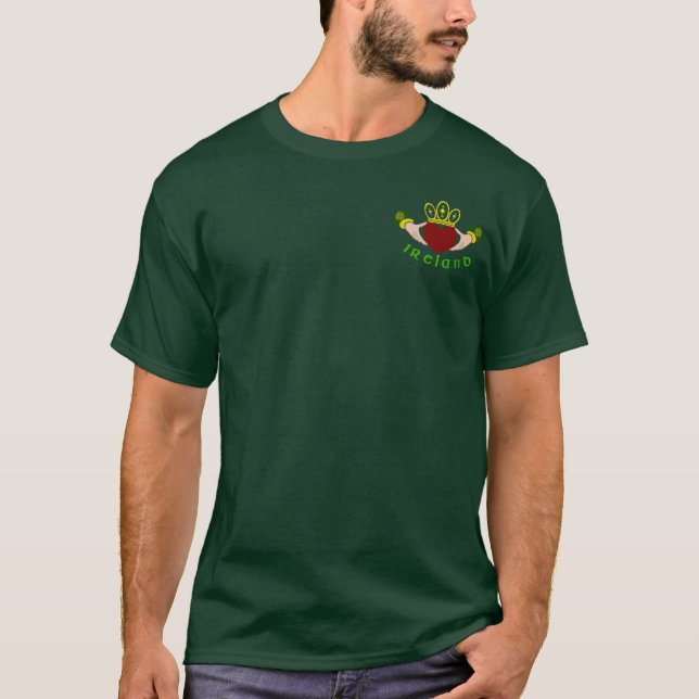 Gold Irish Claddagh T-Shirt (Front)