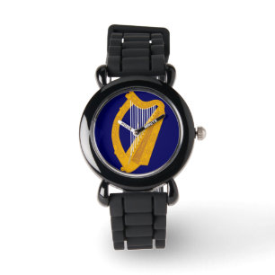 Gold Irish Harp, Ireland souvenier Watch