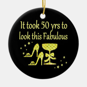 GOLD IT TOOK 50 YRS TO LOOK THIS FABULOUS CERAMIC TREE DECORATION