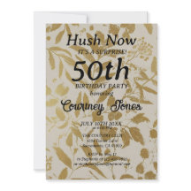 Gold Ivory Botanical 50th Birthday 2.0