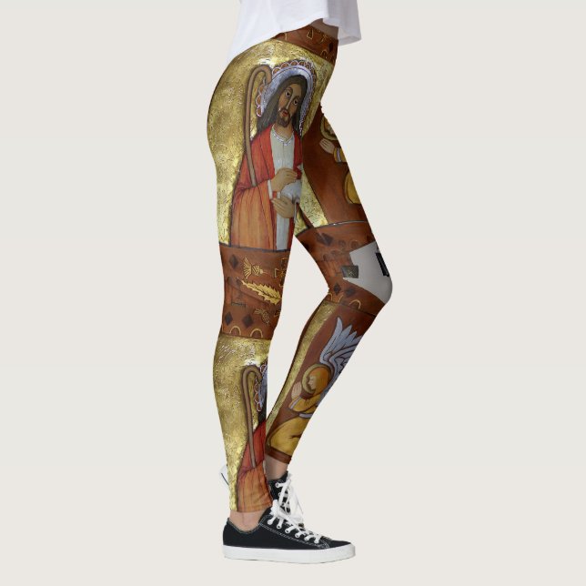 Gold Jesus Leggings (Right)