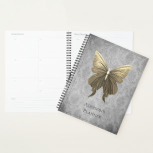 Gold Jewelled Butterfly Planner