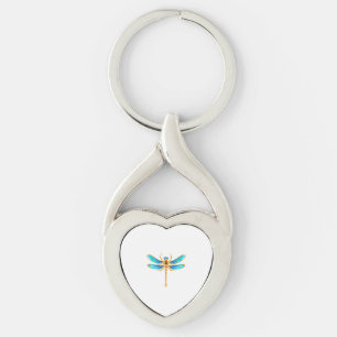 Gold jewellery dragonfly insect vip fun vector ima key ring