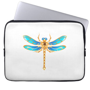 Gold jewellery dragonfly insect vip fun vector ima laptop sleeve