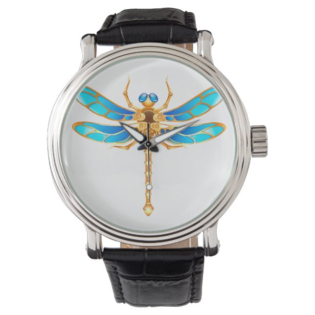 Gold jewellery dragonfly insect vip fun vector ima watch (Front)