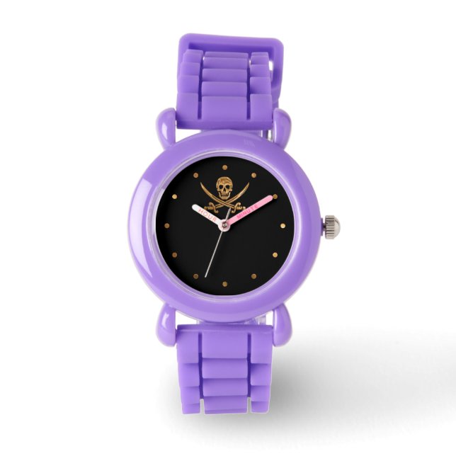 Gold Jolly Roger Watch (Front)
