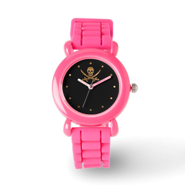 Gold Jolly Roger Watch (Front)