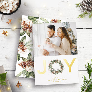 Gold Joy Foil Holiday Card
