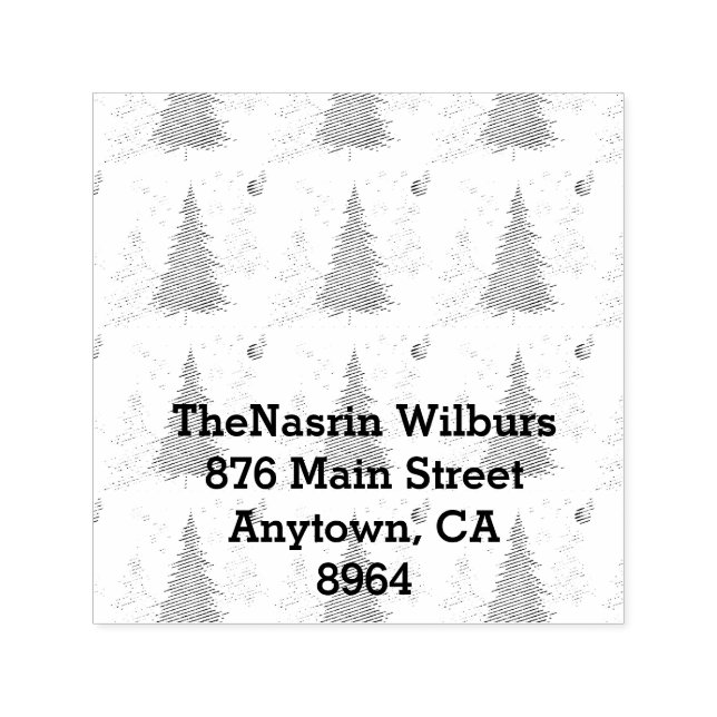 Gold JOYFUL on Red Christmas Self-inking Stamp (Design)