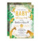 Gold Jungle Animals Safari Boy Baby Shower