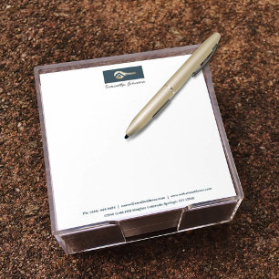 Gold Key Blue Spruce Personalised Realtor Notepad