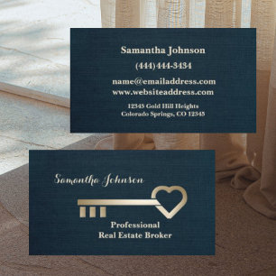 Gold Key Blue Spruce Real Estate Business Card