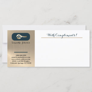 Gold Key Blue Spruce Realtor With Compliments Slip