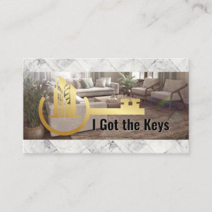 Gold Key Commercial Real Estate   Interior Business Card