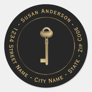 Gold Key Real Estate Return Address Label