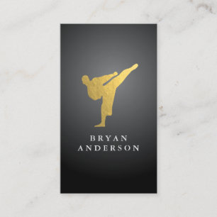 Gold Kickboxing - Martial Arts Business Card