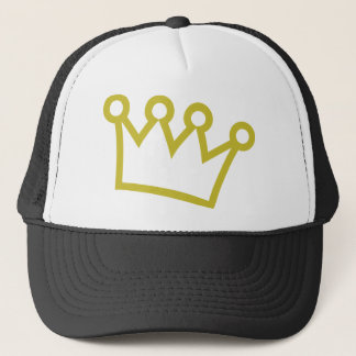 gold king crown deluxe trucker hat