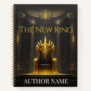 Gold King Throne Book Cover Inspiration Notebook