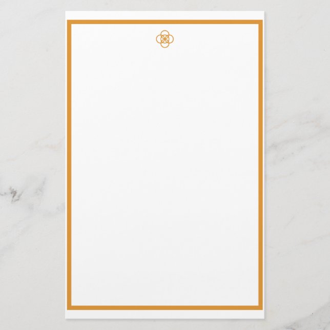 Gold Knot Stationery (Front)