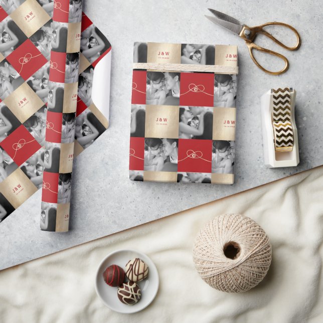 Gold Knot Union Double Happiness Chinese Wedding Wrapping Paper (Crafts)