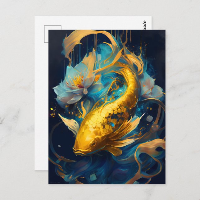 Gold Koi :: Postcard (Front/Back)