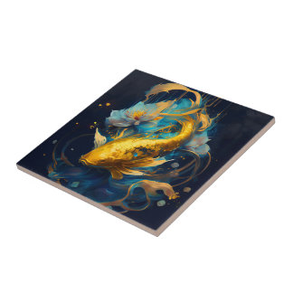 Gold Koi :: Tile