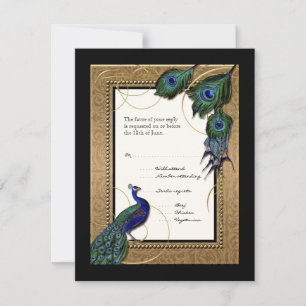 Gold & Lace Baroque Formal Elegant Wedding Invite