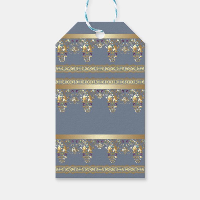 Gold lace gift tags (Front)