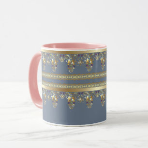 Gold lace mug