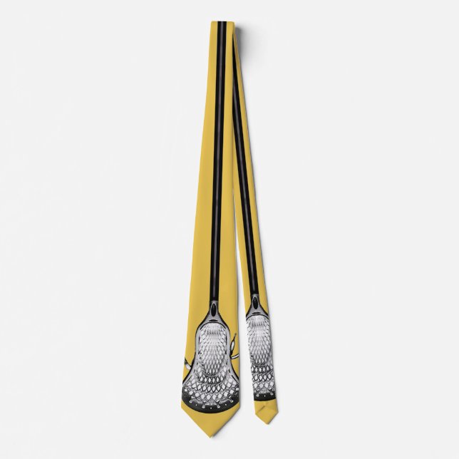 Gold Lacrosse Neck Tie (Front)