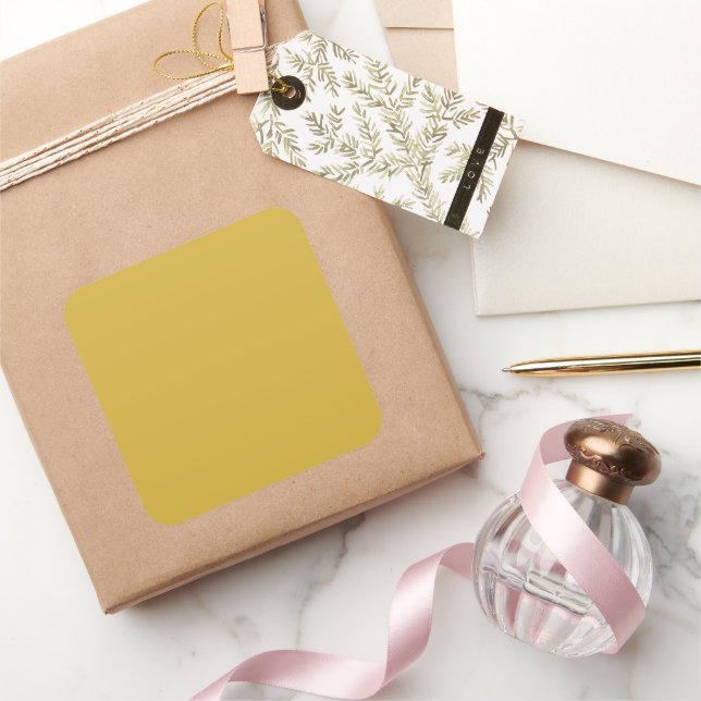 Gold Large Square Sticker (Gifting)